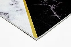 Alfombra Wilton - Savino (negro/blanco/gris)