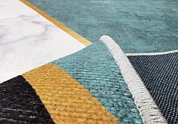 Alfombra Wilton - Savino (negro/blanco/verde)