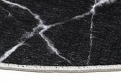 Alfombras redondeadas - Savino (negro/blanco/gris)