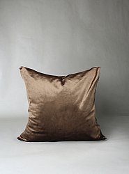 Funda de almohada - Cojines de terciopelo Marlyn (marrón)