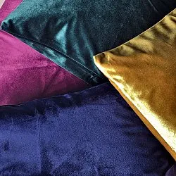 Funda de almohada - Cojines de terciopelo Marlyn (amarillo)