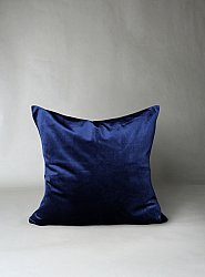 Funda de almohada - Cojines de terciopelo Marlyn (azul oscuro)