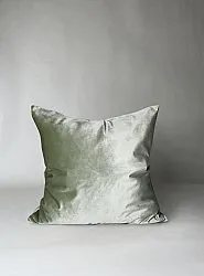 Funda de almohada - Cojines de terciopelo Marlyn (verde claro)