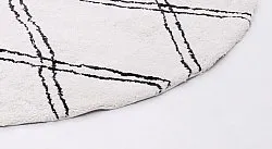 Alfombras redondeadas - Morocco (negro/blanco)