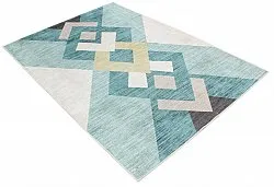 Alfombra Wilton - Temara (azul/multicolor)