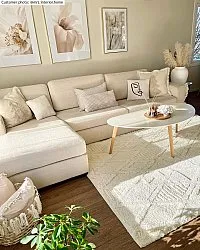 Alfombras de pelo largo - Rostock (offwhite)
