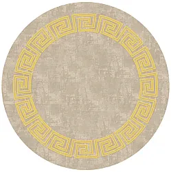 Alfombras redondeadas - Myra (beige/amarillo)