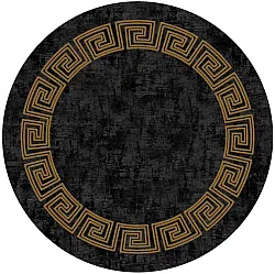 Alfombras redondeadas - Myra (negro/oro)