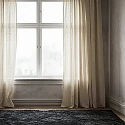 Cortinas Pack de 2 - Cortina de lino Noemi (beige)