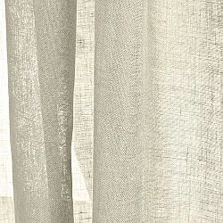 Cortinas Pack de 2 - Cortina de lino Noemi (beige)