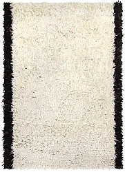 Alfombra de Lana - Nova (blanco/nero)