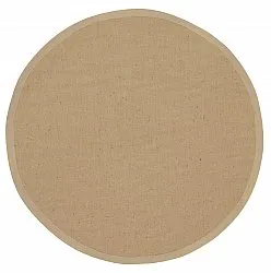 Alfombras redondeadas (sisal) - Agave (beige/marfil)