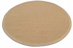 Alfombras redondeadas (sisal) - Agave (beige/marfil)
