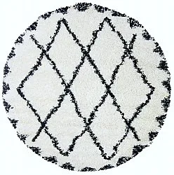 Alfombras redondeadas - Alia (negro/blanco)
