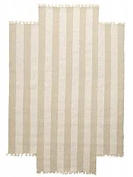 Alfombra de lana irregular - Kystaro (crema/beige)