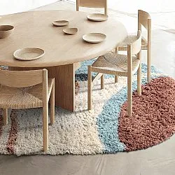 Alfombra ovalada - Tropea Natural Cotton Shaggy (multi)