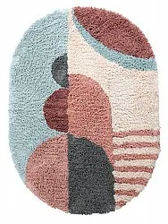 Alfombra ovalada - Tropea Natural Cotton Shaggy (multi)