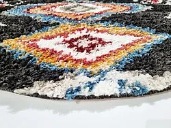 Alfombras redondeadas - Macchia (negro/multi)