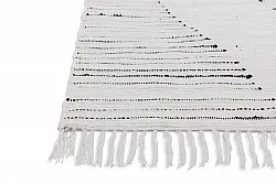 Alfombra de algodón - Palani (blanco/negro)