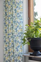 Cortinas - Cortina de algodón Petite (azul)