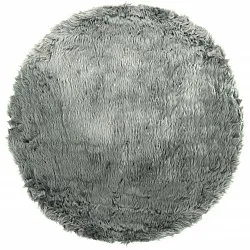 Alfombras redondeadas - Pomaire (gris/verde)
