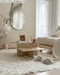 Alfombras de pelo largo - Pomaire (blanco)
