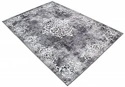 Alfombra Wilton - Santi (gris oscuro/blanco)