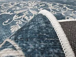 Alfombras redondeadas - Santi (azul/beige)