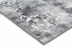 Alfombra Wilton - Santi (gris oscuro/blanco)