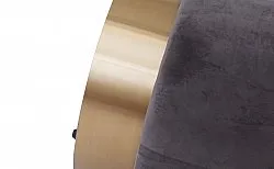 Puf de terciopelo (gris)