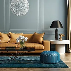 Recycled PET with viscose look (azul acero)