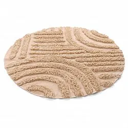 Alfombras redondeadas - Cazorla Natural Cotton Shaggy (beige)