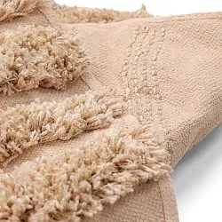 Alfombras redondeadas - Cazorla Natural Cotton Shaggy (beige)