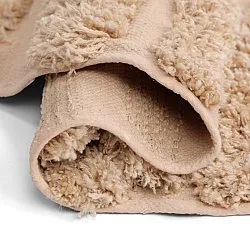 Alfombras redondeadas - Cazorla Natural Cotton Shaggy (beige)