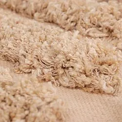 Alfombras redondeadas - Cazorla Natural Cotton Shaggy (beige)