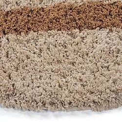 Alfombras redondeadas - Cefalu Natural Cotton Shaggy (multicolor)