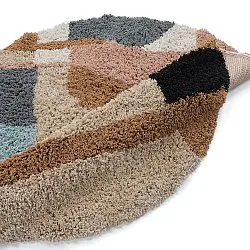 Alfombras redondeadas - Cefalu Natural Cotton Shaggy (multicolor)