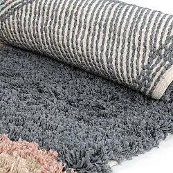 Alfombras redondeadas - Cefalu Natural Cotton Shaggy (multicolor)