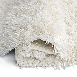 Alfombras redondeadas - Lindos Natural Cotton Shaggy (blanco)