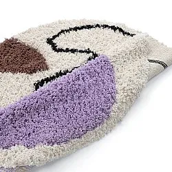 Alfombras redondeadas - Naousa Natural Cotton Shaggy (multicolor)