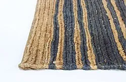 Alfombra de yute - Kayes (yute/azul)