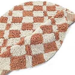 Alfombras redondeadas - Atrani Natural Cotton Shaggy (naranja)