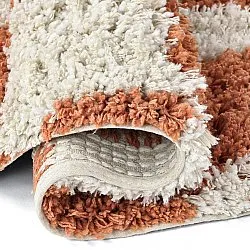 Alfombras redondeadas - Atrani Natural Cotton Shaggy (naranja)