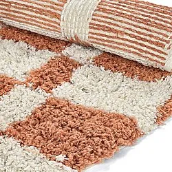 Alfombras redondeadas - Atrani Natural Cotton Shaggy (naranja)