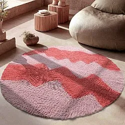 Alfombras de pelo largo - Amira Natural Cotton Shaggy (rosa)