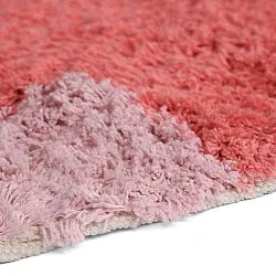 Alfombras de pelo largo - Amira Natural Cotton Shaggy (rosa)