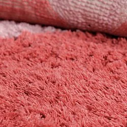 Alfombras de pelo largo - Amira Natural Cotton Shaggy (rosa)