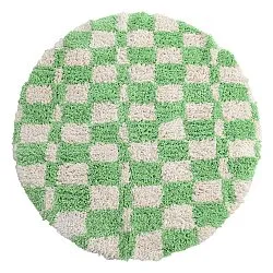 Alfombras redondeadas - Atrani Natural Cotton Shaggy (verde)