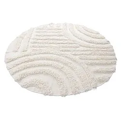 Alfombras redondeadas - Cazorla Natural Cotton Shaggy (blanquecino)