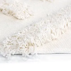 Alfombras redondeadas - Cazorla Natural Cotton Shaggy (blanquecino)